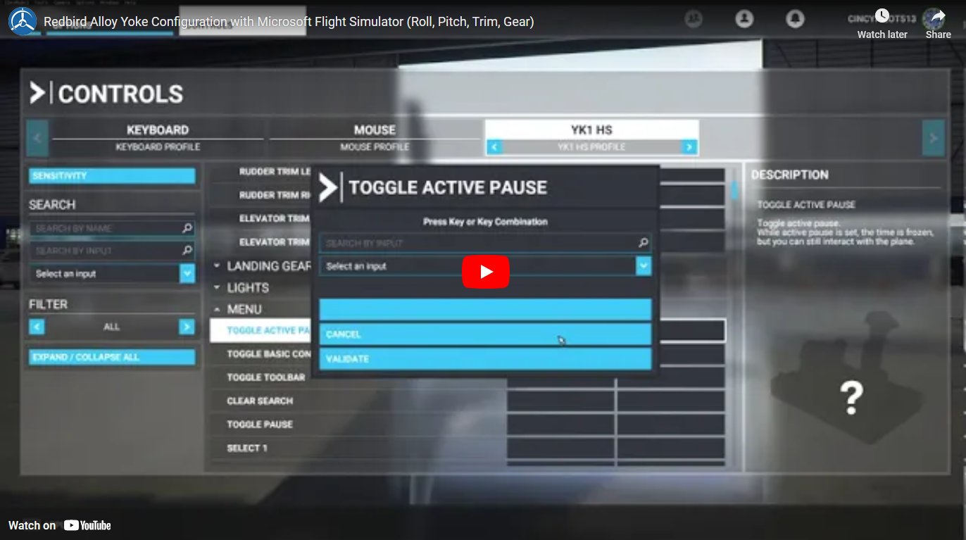 Redbird Alloy Yoke Configuration with Microsoft Flight Simulator (Roll ...